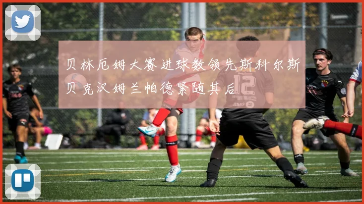 贝林厄姆大赛进球数领先斯科尔斯贝克汉姆兰帕德紧随其后